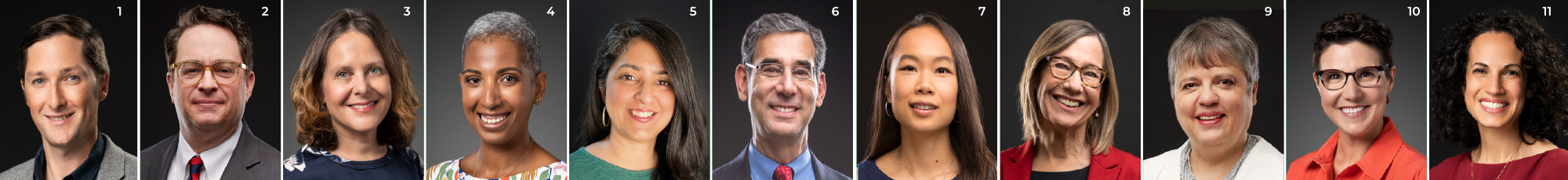 Ross Aikins, Peter Eckel, Sigal Ben-Porath, María Cioè-Peña, Ameena Ghaffar-Kucher, Michael Golden, Wendy Chan, Pam Grossman, Yasmin Kafai, Sarah Schneider Kavanagh, and Sharon Wolf headshots