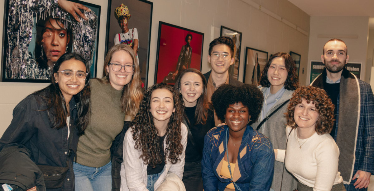 group photo of Kyra Williams, Saryu Sanghani, Kendall LeBovidge, Claire LeBovidge, Jennifer Freed, Daniel Noh, Kyra Williams, Sue Kwon, Rachel Silverstein, and Ensar Tota